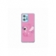 Husa personalizata tip carcasa HQPrint pentru Xiaomi Redmi 12X, model Pink Stitch, multicolor, S1D1M0005