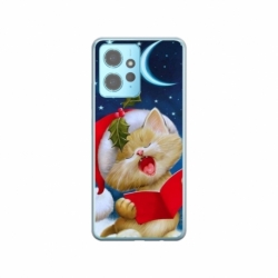 Husa personalizata tip carcasa HQPrint pentru Xiaomi Redmi 12X, model Christmas Cat, multicolor, S1D1M0048