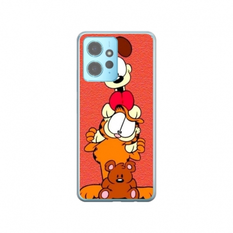 Husa personalizata tip carcasa HQPrint pentru Xiaomi Redmi 12X, model Garfield, multicolor, S1D1M0085