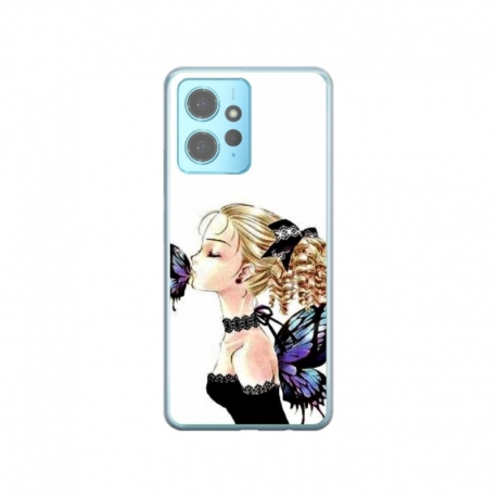 Husa personalizata tip carcasa HQPrint pentru Xiaomi Redmi 12X, model Butterfly Fairy, multicolor, S1D1M0294