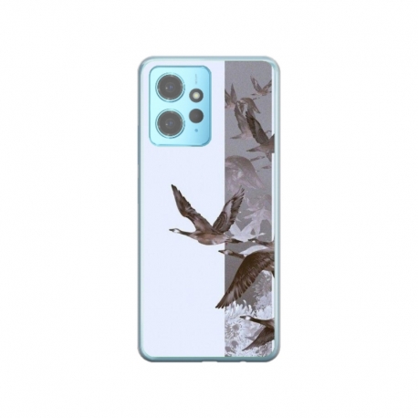 Husa personalizata tip carcasa HQPrint pentru Xiaomi Redmi 12X, model Birds, multicolor, S1D1M0314