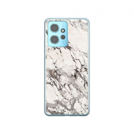 Husa personalizata tip carcasa HQPrint pentru Xiaomi Redmi 12X, model White Marble, multicolor, S1D1M0325