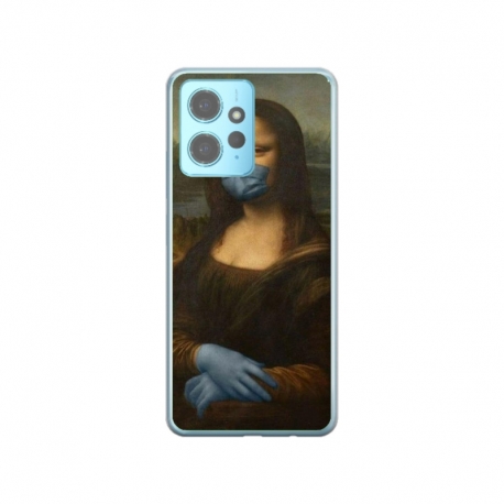 Husa personalizata tip carcasa HQPrint pentru Xiaomi Redmi 12X, model Covid Mona Lisa, multicolor, S1D1M0327