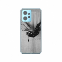 Husa personalizata tip carcasa HQPrint pentru Xiaomi Redmi 12X, model Black Paint, multicolor, S1D1M0336