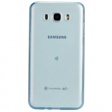 Husa SAMSUNG Galaxy J5 (2015) J500F - Ultra Slim (Albastru Transparent)