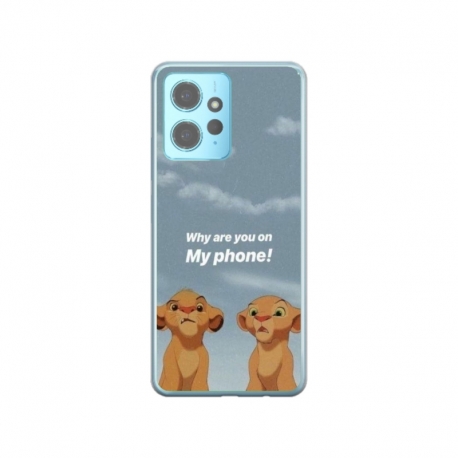 Husa personalizata tip carcasa HQPrint pentru Xiaomi Poco X5, model Why are you on my phone, multicolor, S1D1M0220