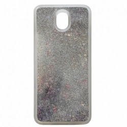 Husa SAMSUNG Galaxy J3 2017 - Glitter Lichid (Argintiu)