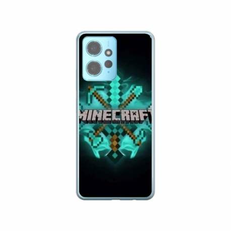 Husa personalizata tip carcasa HQPrint pentru Xiaomi Redmi Note 12, model Minecraft 2, multicolor, S1D1M0126
