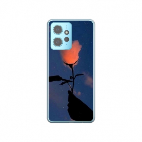 Husa personalizata tip carcasa HQPrint pentru Xiaomi Redmi Note 12, model Sky Flower, multicolor, S1D1M0159