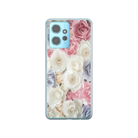 Husa personalizata tip carcasa HQPrint pentru Xiaomi Redmi Note 12, model Flowers 23, multicolor, S1D1M0385