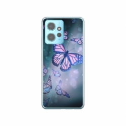 Husa personalizata tip carcasa HQPrint pentru Xiaomi Redmi Note 12S, model Butterfly 1, multicolor, S1D1M0028