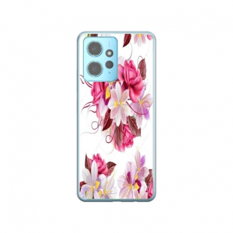 Husa personalizata tip carcasa HQPrint pentru Xiaomi Redmi Note 12S, model Flowers 4, multicolor, S1D1M0040
