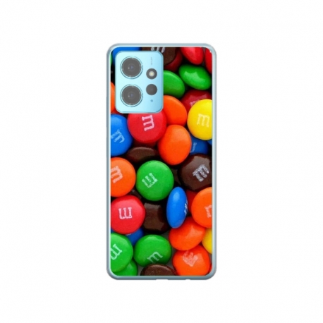 Husa personalizata tip carcasa HQPrint pentru Xiaomi Redmi Note 12S, model MandM, multicolor, S1D1M0257