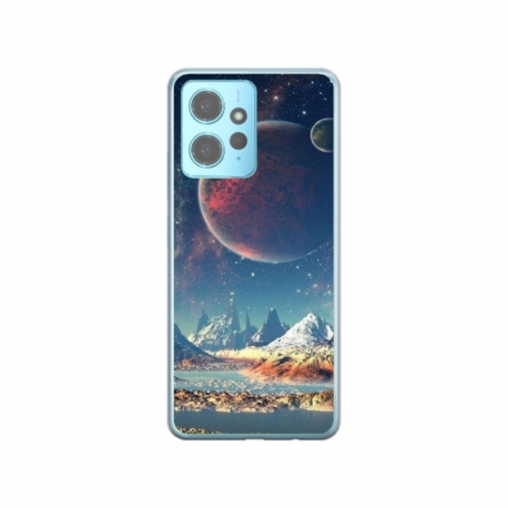 Husa personalizata tip carcasa HQPrint pentru Xiaomi Redmi Note 12S, model Alien Planet, multicolor, S1D1M0264