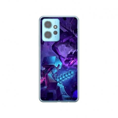 Husa personalizata tip carcasa HQPrint pentru Xiaomi Redmi Note 12S, model Ender Dragon, multicolor, S1D1M0304