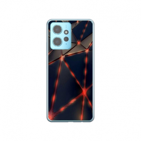 Husa personalizata tip carcasa HQPrint pentru Xiaomi Redmi Note 12S, model Lava Triangles, multicolor, S1D1M0367