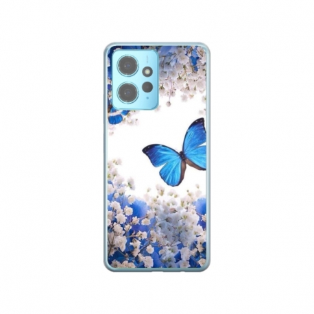 Husa personalizata tip carcasa HQPrint pentru Xiaomi Redmi Note 12 5G, model Butterfly 4, multicolor, S1D1M0041