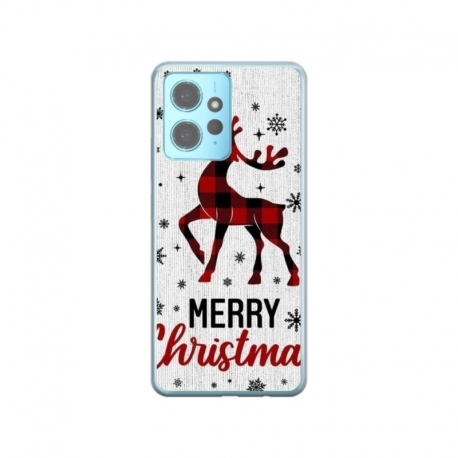 Husa personalizata tip carcasa HQPrint pentru Xiaomi Redmi Note 12 5G, model Merry Christmas Reindeer 1, multicolor, S1D1M0049