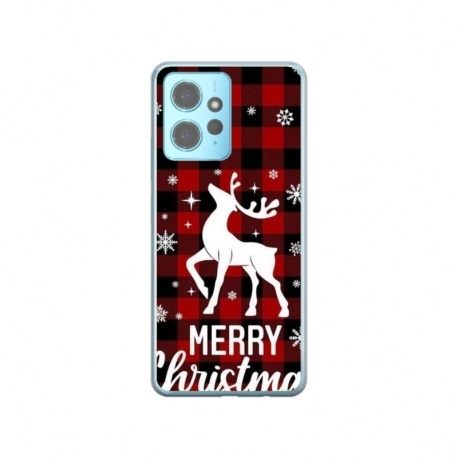 Husa personalizata tip carcasa HQPrint pentru Xiaomi Redmi Note 12 5G, model Merry Christmas Reindeer 2, multicolor, S1D1M0050