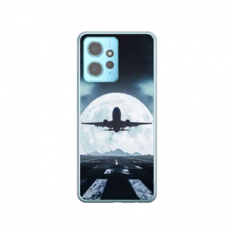 Husa personalizata tip carcasa HQPrint pentru Xiaomi Redmi Note 12 5G, model Moon Landing, multicolor, S1D1M0077
