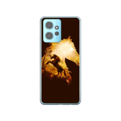 Husa personalizata tip carcasa HQPrint pentru Xiaomi Redmi Note 12 5G, model Horse 1, multicolor, S1D1M0098