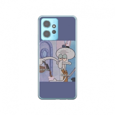 Husa personalizata tip carcasa HQPrint pentru Xiaomi Redmi Note 12 5G, model Squidward 1, multicolor, S1D1M0161
