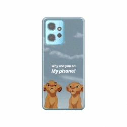 Husa personalizata tip carcasa HQPrint pentru Xiaomi Redmi Note 12 5G, model Why are you on my phone, multicolor, S1D1M0220