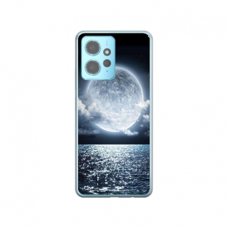 Husa personalizata tip carcasa HQPrint pentru Xiaomi Redmi Note 12 5G, model Moon Sky, multicolor, S1D1M0228