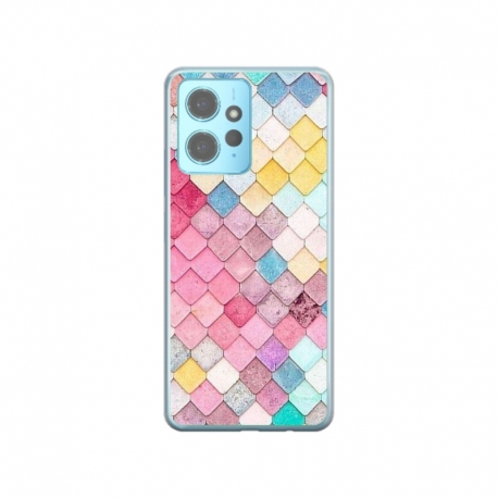 Husa personalizata tip carcasa HQPrint pentru Xiaomi Redmi Note 12 5G, model Color Scales, multicolor, S1D1M0258