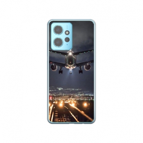 Husa personalizata tip carcasa HQPrint pentru Xiaomi Redmi Note 12 5G, model Airplane Landing, multicolor, S1D1M0266