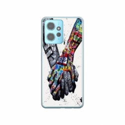 Husa personalizata tip carcasa HQPrint pentru Xiaomi Redmi Note 12 5G, model Abstract Holding, multicolor, S1D1M0271