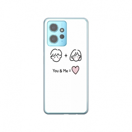 Husa personalizata tip carcasa HQPrint pentru Xiaomi Redmi Note 12 5G, model You and Me, multicolor, S1D1M0274
