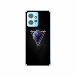Husa personalizata tip carcasa HQPrint pentru Xiaomi Redmi Note 12 5G, model Triangle Planet, multicolor, S1D1M0278