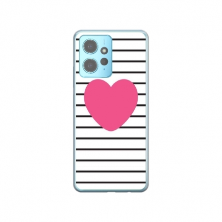 Husa personalizata tip carcasa HQPrint pentru Xiaomi Redmi Note 12 5G, model Heart, multicolor, S1D1M0291