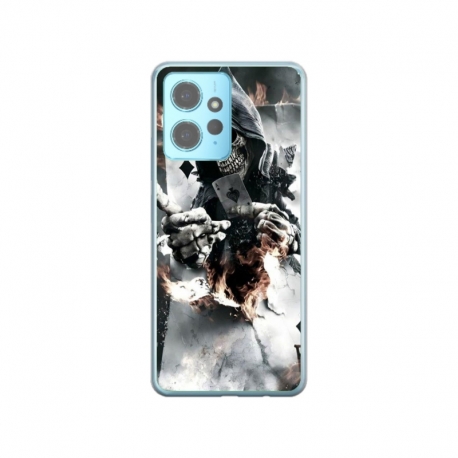 Husa personalizata tip carcasa HQPrint pentru Xiaomi Redmi Note 12 5G, model Skeleton Cards, multicolor, S1D1M0301