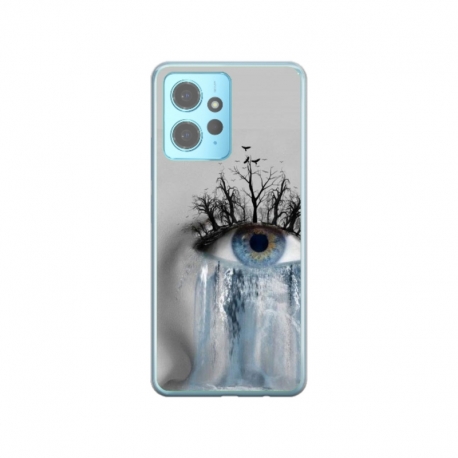 Husa personalizata tip carcasa HQPrint pentru Xiaomi Redmi Note 12 5G, model Teary Eye, multicolor, S1D1M0307