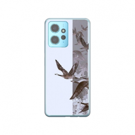 Husa personalizata tip carcasa HQPrint pentru Xiaomi Redmi Note 12 5G, model Birds, multicolor, S1D1M0314