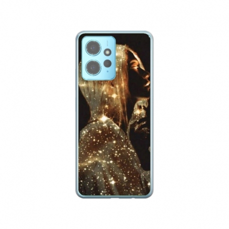 Husa personalizata tip carcasa HQPrint pentru Xiaomi Redmi Note 12 5G, model Golden Girl, multicolor, S1D1M0350