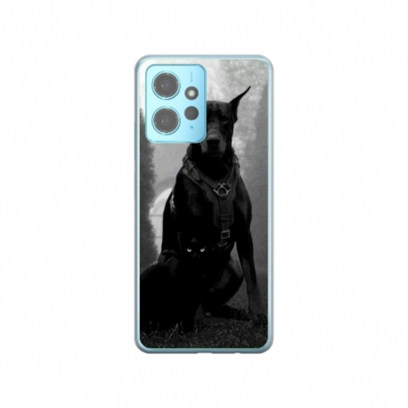 Husa personalizata tip carcasa HQPrint pentru Xiaomi Redmi Note 12 Pro 5G, model Doberman, multicolor, S1D1M0018