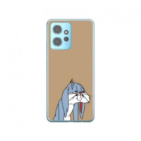 Husa personalizata tip carcasa HQPrint pentru Xiaomi Redmi Note 12 Pro 5G, model Tired Bunny, multicolor, S1D1M0027