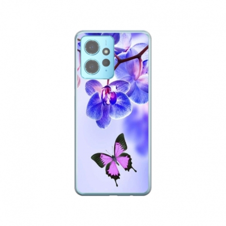 Husa personalizata tip carcasa HQPrint pentru Xiaomi Redmi Note 12 Pro 5G, model Butterfly 2, multicolor, S1D1M0029