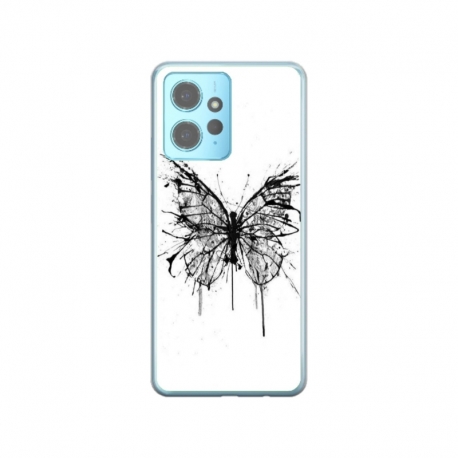 Husa personalizata tip carcasa HQPrint pentru Xiaomi Redmi Note 12 Pro 5G, model Butterfly 3, multicolor, S1D1M0030