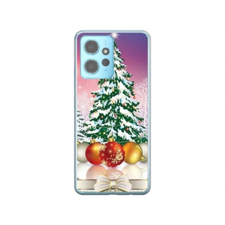 Husa personalizata tip carcasa HQPrint pentru Xiaomi Redmi Note 12 Pro 5G, model Christmas Tree 1, multicolor, S1D1M0057