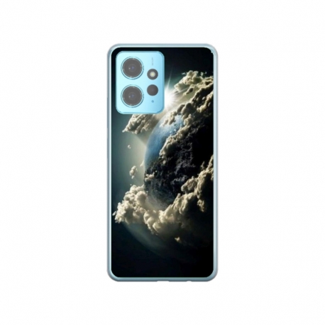 Husa personalizata tip carcasa HQPrint pentru Xiaomi Redmi Note 12 Pro 5G, model Cloudy Earth, multicolor, S1D1M0067