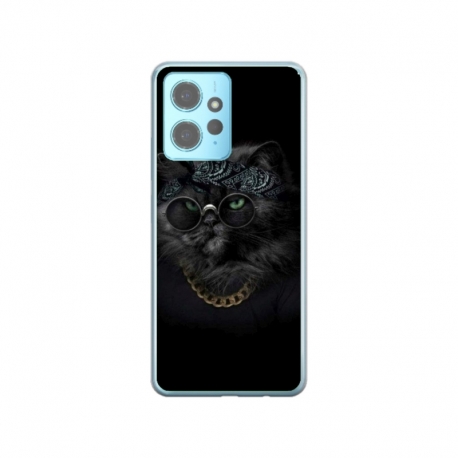 Husa personalizata tip carcasa HQPrint pentru Xiaomi Redmi Note 12 Pro 5G, model Black Cat 4, multicolor, S1D1M0097