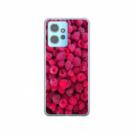 Husa personalizata tip carcasa HQPrint pentru Xiaomi Redmi Note 12 Pro 5G, model Zmeura, multicolor, S1D1M0234