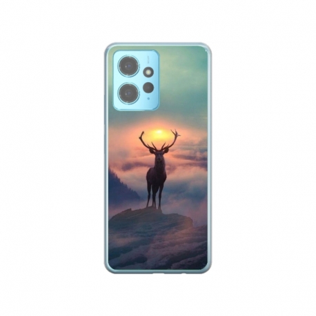 Husa personalizata tip carcasa HQPrint pentru Xiaomi Redmi Note 12 Pro 5G, model Antlers, multicolor, S1D1M0303