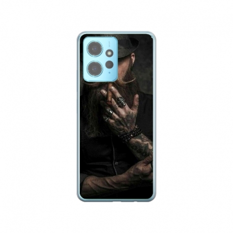 Husa personalizata tip carcasa HQPrint pentru Xiaomi Redmi Note 12 Pro 5G, model Beard Man, multicolor, S1D1M0355