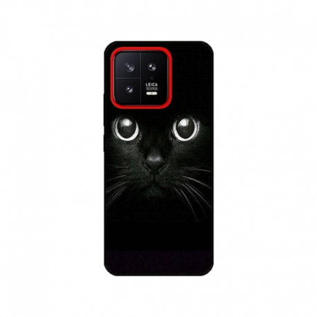 Husa personalizata tip carcasa HQPrint pentru Xiaomi 13, model Black Cat 1, multicolor, S1D1M0015