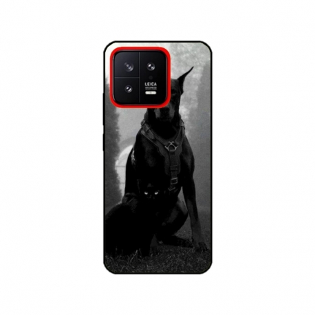 Husa personalizata tip carcasa HQPrint pentru Xiaomi 13, model Doberman, multicolor, S1D1M0018